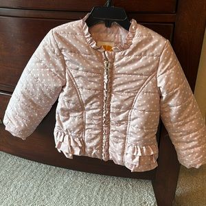 C&C California Blush Pink Polka Dot Jacket.